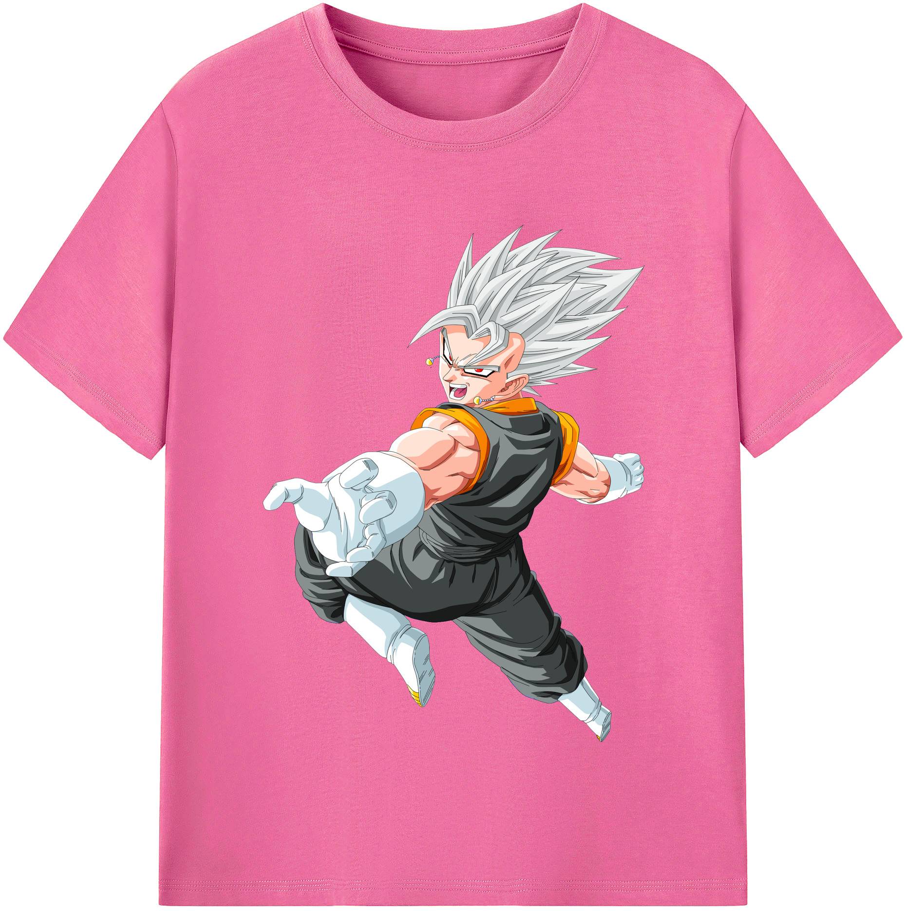 （画像用） ドラゴンボール ベジータ四世（Bejīta Yonsei）DRAGON BALL Vegeta IV レディースカジュアルプリントTシャツ（綿100％）